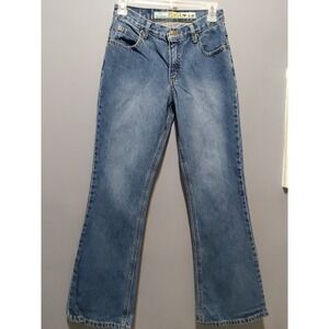 Vintage Y2K Mudd Jeans Flared Leg 90s Retro Size 3 Blue 100% Cotton Womens